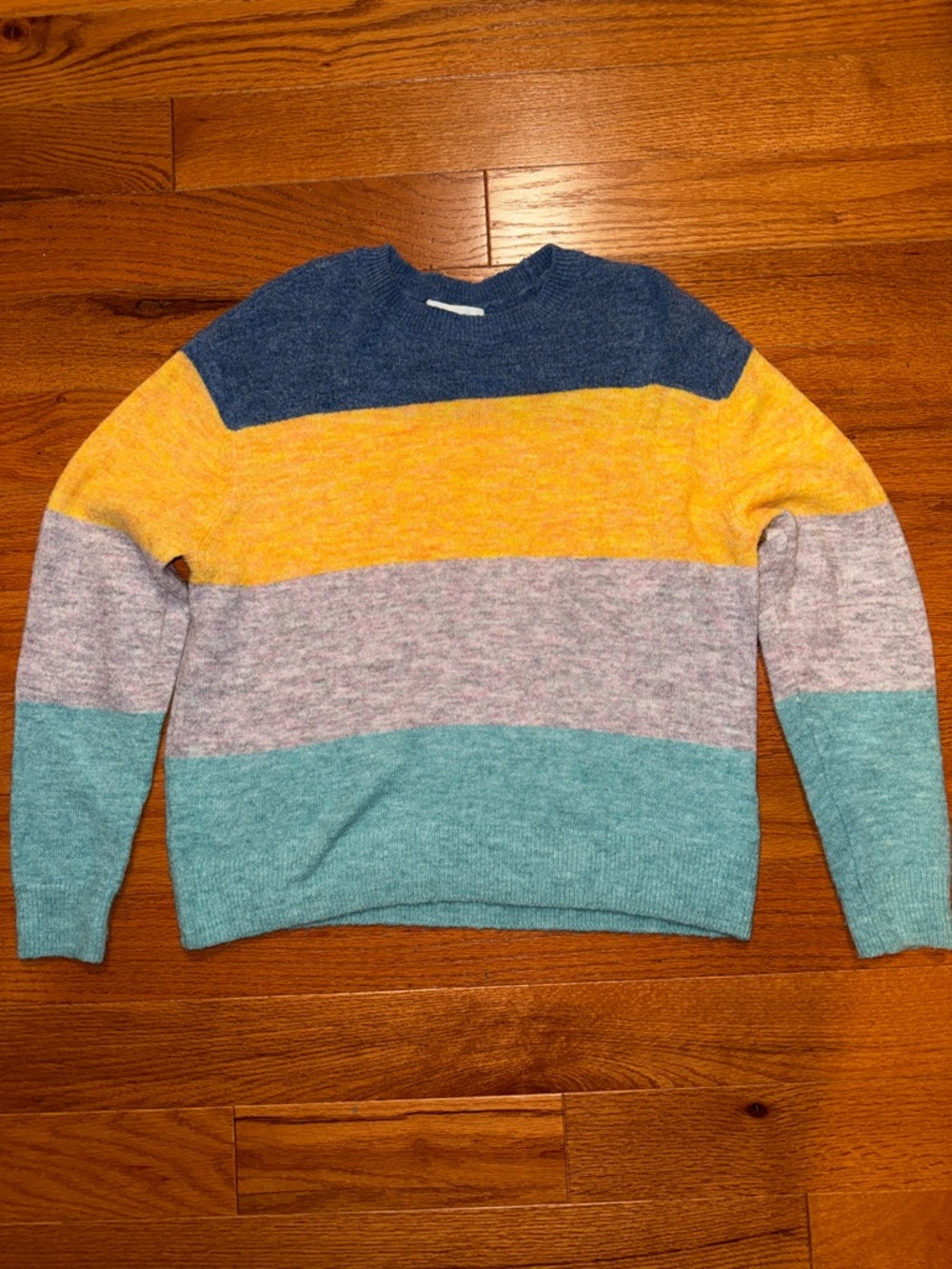H&M Colorblock Striped Crewneck Sweater XS